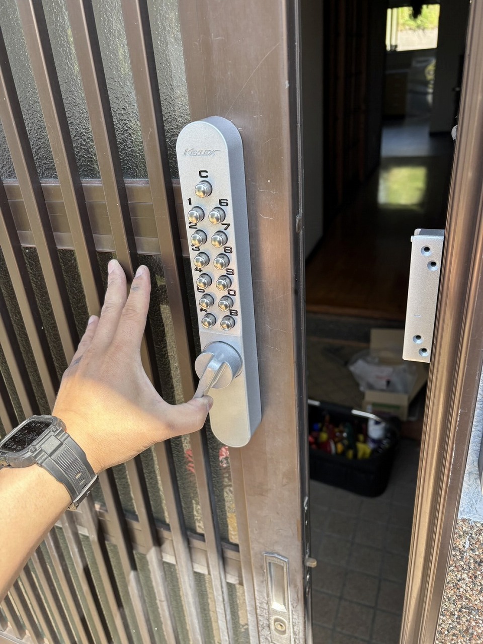 瑞穂市・暗証番号錠・加工取付・おまかせください】岐阜市加納・鍵の
